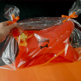 zestaw dla psa pomarańczowy z imieniem sweetapaszka.pl